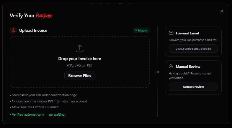 Purchase Verification